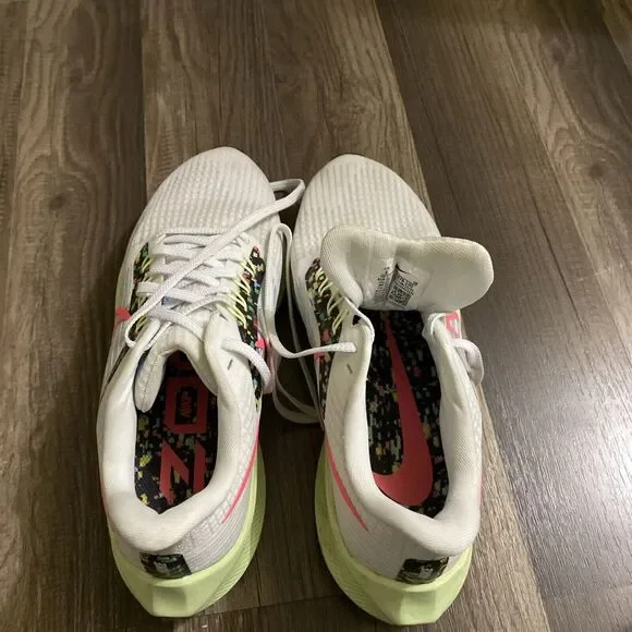 Nike Air Zoom Pegasus Womens Size 8 Ivory Green Running Shoes Sneakers - Picture 8 of 8